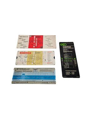 Vintage Oil & Gas Slide Rule Calculators Lot of 4 Cameron Flocon Products Parmac